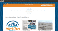 Desktop Screenshot of longbeachrazorclamfestival.com