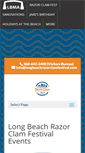 Mobile Screenshot of longbeachrazorclamfestival.com
